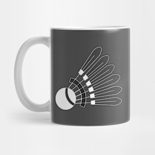 Badminton Player Feathered Badminton Shuttlecock (Black) Shuttles Mug